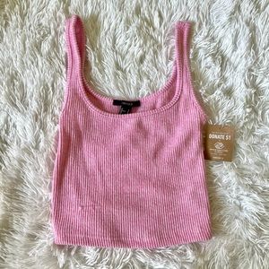 Soft Pink Cropped Tank